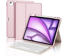 Jademall Klaviatūra Ipad Air 13 m2 - Belaidė klaviatūra Ipad Air 13 m2 2024/air 13 m3 2025, apsauginis dėklas su pieštuko laikikliu