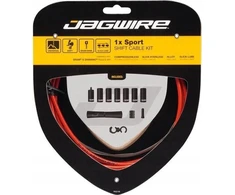 Jagwire Sport 1x Shift raudonos spalvos pavarų perjungimo trosų ir šarvų komplektas