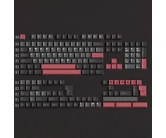 Jaketsai klavišų dangteliai, 172 klavišų cherry profilio double shot klavišų dangtelių rinkinys su 2.75u, 3u, 6.25u ir 7u tarpo klavišu, skirtas cherry mx jungikliams iso ansi išdėstymo mechaninei klaviatūrai