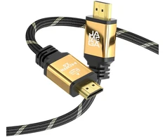 Jamega - 10 m Hdmi kabelis 4k 60hz 2.0 - didelės spartos su Ethernet Cec Arc kabeliu Hdr 3d 18gbps 2160p U-hd Ultra Hdtv, suderinamas su Ps5/ps4/ps3, Blu-ray, XBOX Series S, garso juosta, Tv - paauksuotas