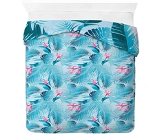Jay Franco Disney Lilo and Stitch Floral patalynės komplektas dviem asmenims - vaikiškas patalynės komplektas su 50 x 70 cm pagalvės užvalkalu, skalbiamas skalbimo mašinoje medvilninis patalynės komplektas