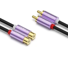 J&amp;d Rca prailginimo laidas, 2rca M/f, 1.8m, violetinis