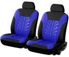 Jdwbt Sėdynių užvalkalai automobilio priekinėms sėdynėms, universalūs automobilio sėdynių užvalkalai, 2 priekinių apsauginių užvalkalų rinkinys, sėdynių užvalkalas mėlynas/juodas (mėlynas)