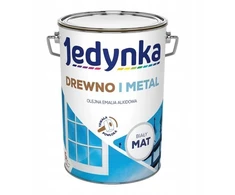 Jedynka alkidiniai dažai medienai metalui betonui 5l balti matiniai