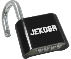 Jekosa® Jkb/50 [atsparus vandeniui] aukštos kokybės kombinuota pakabinama spyna, skirta naudoti lauke - [be rakto] 4 skaitmenų kodinė spyna, skirta pašiūrėms, vartams, spintelėms, spynoms, juoda