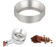 Jenniehome kavos dozavimo žiedas 58 mm espresso dozavimo žiedas aliuminio kavos dozavimo piltuvėlis portafilter kavos dozavimo žiedas suderinamas su rancilio silvia, bezzera bz10