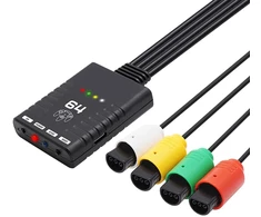 Jerilla N64 belaidžio valdiklio adapteris, suderinamas su Nintendo 64 konsole, Bluetooth valdiklio keitiklis palaiko 4 XBOX One S/switch Pro/ps4/ps5 valdiklius