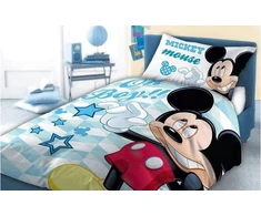 Jerry Fabrics Disney Mickey Mouse kūdikio reversible patalynės komplektas 100 x 135 cm 100% medvilnė (m05)