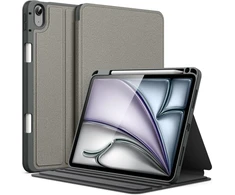 Jetech dėklas, skirtas Ipad Air 11 colių M3/m2 (2025/2024), Ipad Air 5/4 (2022/2020 5-osios/4-osios kartos, 10,9 colio) su pieštuko laikikliu, plonas dėklo stovas, apsauginis planšetinio kompiuterio dėklas, kelių kampų žiūrėjimas (pilka)