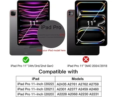 Jetech dėklas, skirtas Ipad Pro 11 colių (2022/2021/2020 modelis) su pieštuko laikikliu, palaiko 2 kartos pieštuko įkrovimą, plonas planšetinio kompiuterio apsauginis dėklas su minkštu Tpu galiniu dangteliu (vidurnakčio žalias)