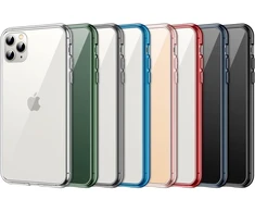 Jetech dėklas, skirtas iphone 11 pro max (2019) 6.5 colio, niekada negeltonuojantis telefono dėklas, apsauginis dėklas su nesibraižančiu skaidriu galiniu dangteliu (alpine žalias)