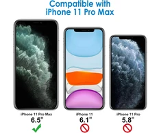 Jetech dėklas, skirtas iphone 11 pro max (2019) 6.5 colio, niekada negeltonuojantis telefono dėklas, apsauginis dėklas su nesibraižančiu skaidriu galiniu dangteliu (alpine žalias)