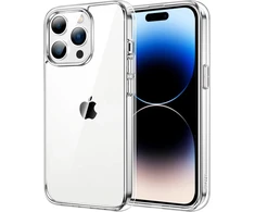 Jetech dėklas, skirtas iphone 14 pro 6.1 colio, niekada negelstantis telefono dėklas, atsparus smūgiams, apsauginis dėklas, atsparus įbrėžimams, skaidrus galinis dangtelis (skaidrus)