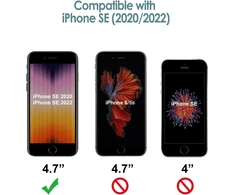 Jetech silikoninis dėklas, skirtas iphone se 2022/2020 (3-iosios/2-osios kartos), 4,7 colio, viso korpuso apsauga, minkštas telefono dėklas, atsparus smūgiams, su mikropluošto pamušalu (juodas)