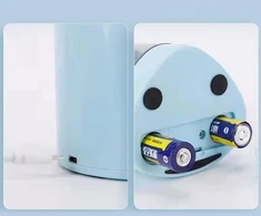 Jijicz elektrinis pieštukų drožtukas, 6-8 mm, maitinamas usb ir baterijomis, mažas drožtukas, elektrinis automatinis pieštukų drožtukas su konteineriu vaikams, menininkams, mokytojams, elektrinis pieštukų drožtukas, mėlynas