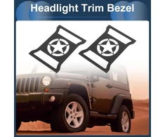 Jinsentgg Priekinių žibintų apdailos dangteliai Jeep Wrangler Jl 2018-2022