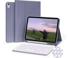 Klaviatūra Jksml klaviatūros dėklas Ipad 11" 2025 ir 10.9" 2022, 7 spalvų apšvietimas