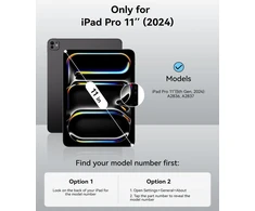 Jksml Magnetinis dėklas, skirtas Ipad Pro 11 colių M4 (2024), plonas trigubas sulankstomas stovas, palaiko Pieštukas Pro/usb-c ir automatinį miego/budėjimo režimą, neslystantis ir atsparus įbrėžimams Pu odos, žydros spalvos