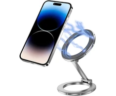 Jnnj magnetinis telefono laikiklis, dviejų galvučių automobilinis, 360° pasukamas magnetinis telefono laikiklis, sulankstomas telefono laikiklis, automobilinis, universalūs vidaus aksesuarai, dekoracija prietaisų skydeliui (sidabrinis)