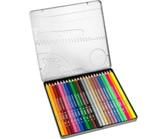 Jolly Supersticks Metallic spalvoti pieštukai, 24 vnt. metalinėje dėžutėje