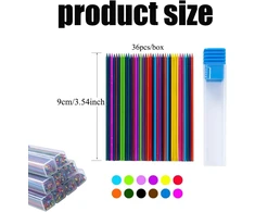 Jompens 4 dėžučių 2.0mm spalvoti mechaniniai pieštukų šerdelės papildymai studentams, menui, piešimui, dizainui, automatiniai pieštukų šerdelės, skirtos biuro mokyklinėms prekėms