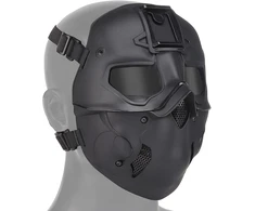 Joyasus taktinė airsoft dažasvydžio kaukė su pilku lęšiu, kaukolės formos, pilnai dengianti veidą, skirta Helovino medžioklei Cs wargame