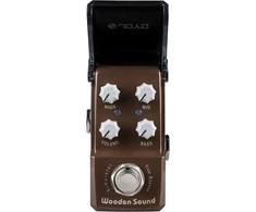 Joyo jf-323 wooden acoustic simulator mini gitaros efektų pedalas ironman ruda