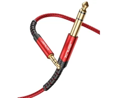 Jsaux 3.5mm į 6.35mm Stereo Garso Kabelis, 1.2m, Nailoninis Pynimas