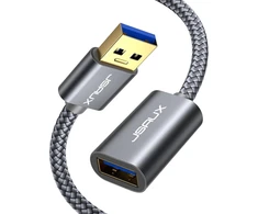 Jsaux usb 3.0 ilginimo laidas, 2 m, usb a male į a female nailono ilginimo laidas, 5 gbps, itin greitas su auksu dengtais kontaktais, skirtas kortelių skaitytuvui, klaviatūrai, spausdintuvui, skaitytuvui, kamerai ir kt.