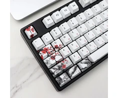 Klaviatūra Jsjt Plum Blossom klavišų dangteliai 110 klavišų Pbt Oem profilio individualūs klavišų dangteliai, skirti 61/87/104/108 Cherry Mx jungiklių mechaninėms klaviatūroms (tik klavišų dangteliai)