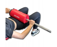 Jsm fitness apsauga nuo grifo hip thrust štangai, stora raudona danga