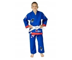 Judojo kostiumas berniukui 140cm 350gsm kimono diržas krepšys mėlynas Uone