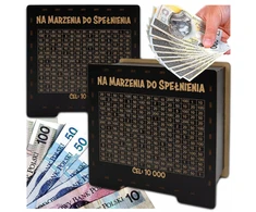 Juoda taupyklė su užrašu dovana bet koks tekstas pinigų taupymas