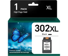 Juodas 302 Xl rašalo kasetės pakeitimas Hp spausdintuvams
