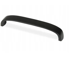 Juodas baldinis rankenėlė virtuvės spintelėms ir stalčiams, 96 mm