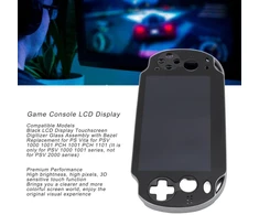 Juodas Lcd jutiklinis ekranas, skirtas Ps Vita Psv 1000 1001 Pch 1001 Pch 1101, profesionalaus žaidimų konsolės skaitmeninio keitiklio stiklo mazgas su rėmo kombinacija (naujas)