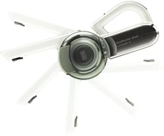 Juodas+decker 10.8v ličio jonų belaidis rankinis dulkių siurblys Dustbuster Pivot, 18 V