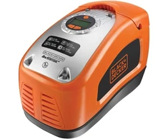 Juodas+decker Kompresorius Asi300 11 barų/160 Psi oro siurblys, skaitmeninis slėgio reguliavimas, kabelių skyriai, apšviesta skalė, 3 vožtuvų priedai, reguliavimo žiedas barų skaičiui, automatinis išjungimas