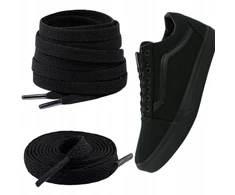 Juodi batraiščiai Vans batams, 120 cm ilgio, Old Skool