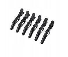 Juodos spalvos plaukų segtukai Strong Gator 9cm 6 vnt., Sibel