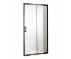 Juodos stumdomos durys 90 cm, reguliuojamos 89-92 cm