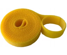 Juosta su lipduku kabeliams tvarkyti 20mm 3m geltona