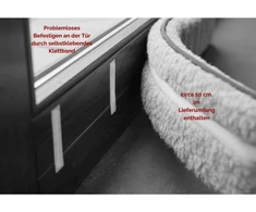 K. &amp; N. Schurwoll Gmbh vilnos durų apsauga nuo skersvėjo, 100 cm, šviesiai ruda