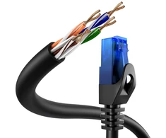 Kabeldirekt 5m tinklo kabelis Ethernet Lan Cat 6, mėlynas