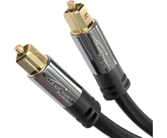 Kabeldirekt 5x Toslink optinis audio kabelis - 2m - šviesolaidinis kabelis soundbar'ui (toslink į Toslink, skaitmeninis S/pdif kabelis, stereo/stiprintuvas, namų kinas, XBOX One/ps4)