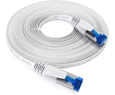 Kabeldirekt Cat 7 Ethernet kabelis, 5m, baltas, 10 Gbps