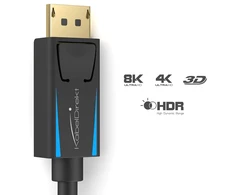 Kabeldirekt Displayport 1.4 kabelis 8k 240hz, 2x 1m