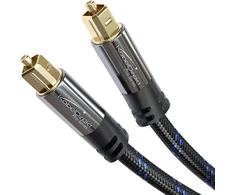 Kabeldirekt Optinis Garso Kabelis Toslink 15m - Nailono Pynė