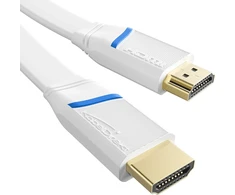 Kabeldirekt Plokščias Hdmi Kabelis - 1 m - Baltas