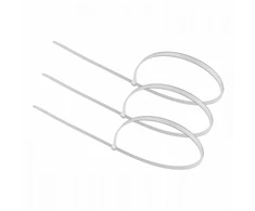 Kabelinės jungtys Ecolight 3,6 mm x 400 mm, 100 vnt., Ok-36400w, baltos